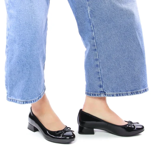 Ballerines Talon Marco Tozzi 22208 Black Patent