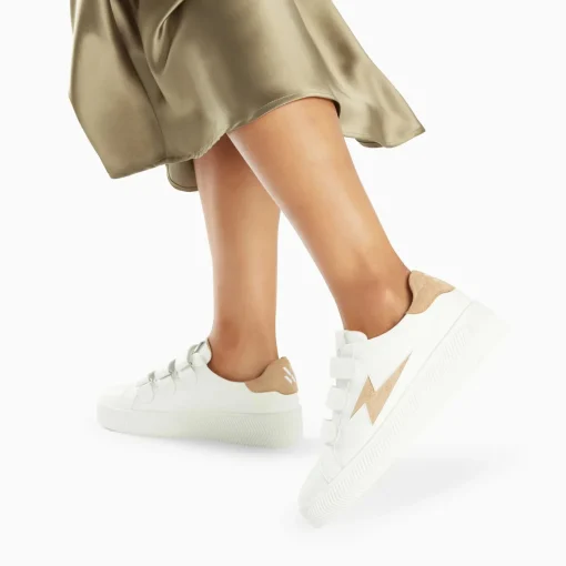 Baskets Mode Vanessa Wu Camélia Bk2658 Beige
