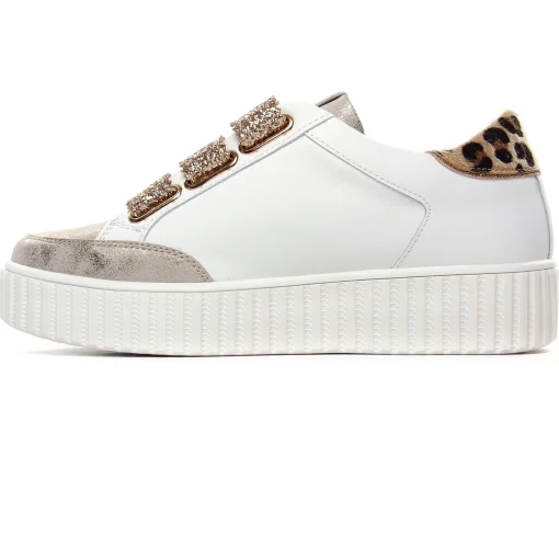 Baskets Plateforme Cl11 79 Leopard