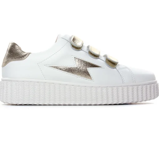 Baskets Plateforme Vanessa Wu Marilou Bk2387 Or