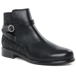 Boots Jodhpur Scarlatine Co99327 Noir Noir Lisse