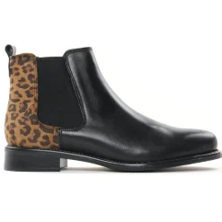Boots Élastiquées Scarlatine Co77545 A Noir Cognac