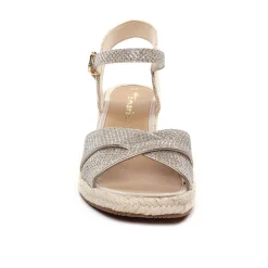 Espadrilles Compensées Tamaris 28367 Lt Gold Glam