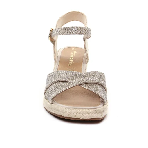 Espadrilles Compensées Tamaris 28367 Lt Gold Glam