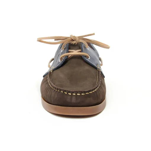 Mocassins Bateaux Yann Bolligen 1421 Nubuck Marron