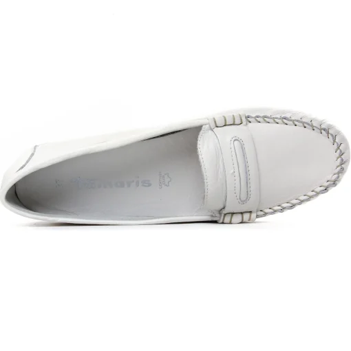 Mocassins Confort Tamaris 24205 White Leather