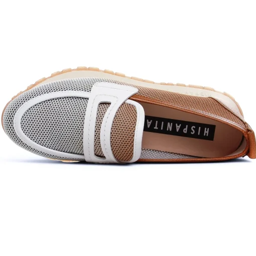 Mocassins Plateforme Hispanitas Borneo White Brown