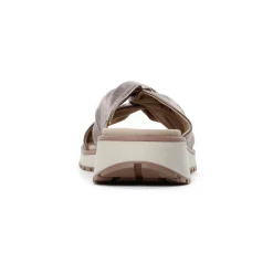 Mules Compensées Caprice 27202 Taupe Metallic