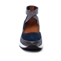 Nu-Pieds Compensés Mamzelle Volou Navy Navy