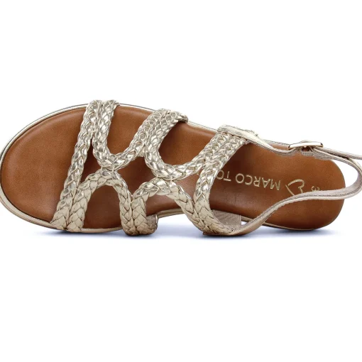 Nu-Pieds Compensés Marco Tozzi 28700 Gold