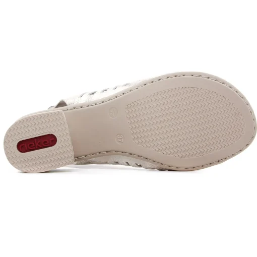 Nu-Pieds Talon Rieker 64676-60 Beige Gold