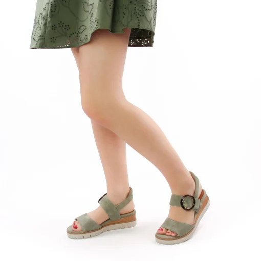 Sandales Compensées Tamaris 28206 Sage Uni