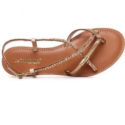 Sandales Plates Les Tropeziennes Monatres Or Irise