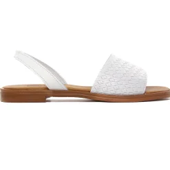 Sandales Plates Scarlatine 30635 Blanc