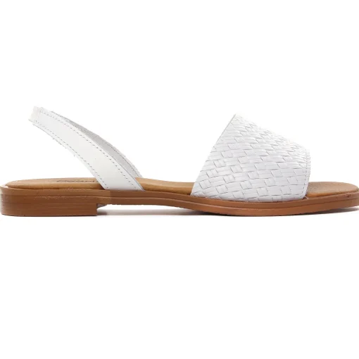Sandales Plates Scarlatine 30635 Blanc