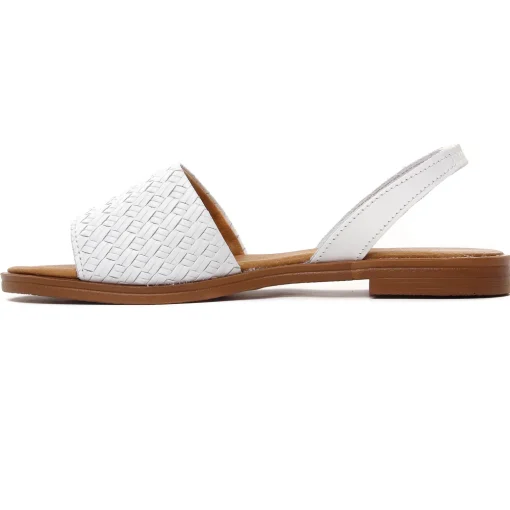 Sandales Plates Scarlatine 30635 Blanc
