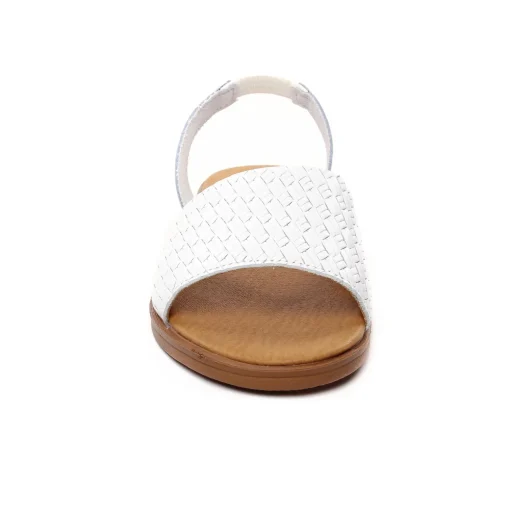 Sandales Plates Scarlatine 30635 Blanc