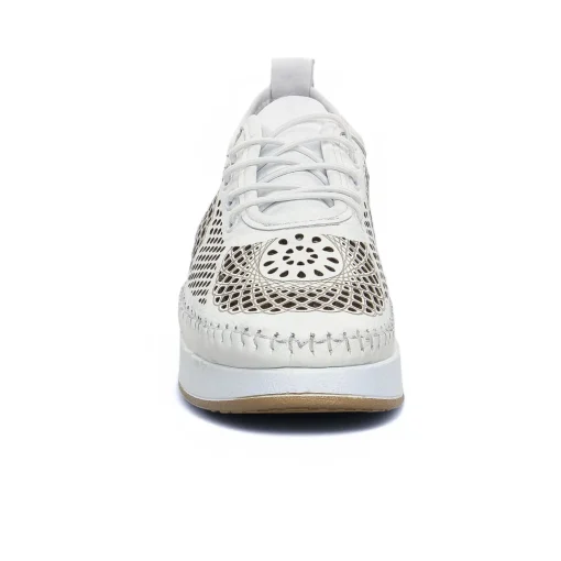Tennis Plateforme Scarlatine Okapi Blanc