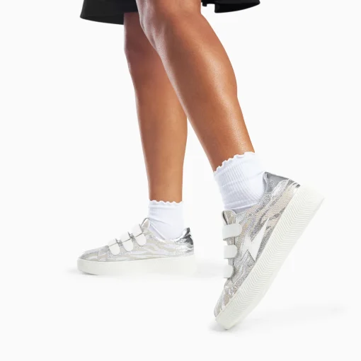 Tennis Plateforme Vanessa Wu Laurine Bk2778 Argent