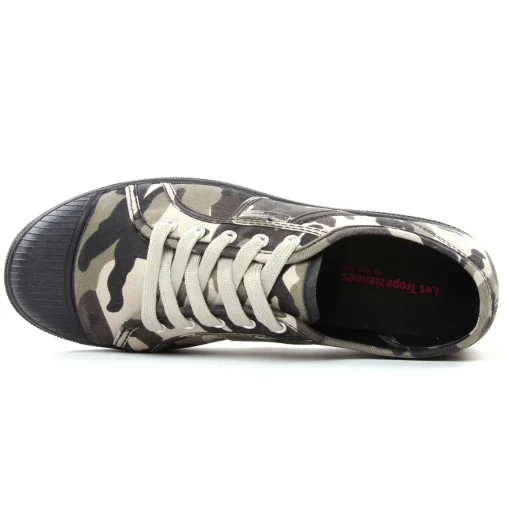 Tennis Toile Les Tropeziennes Chaz Gris Camouflage
