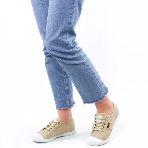 Tennis Toile Les Tropeziennes Cloruni Beige Or